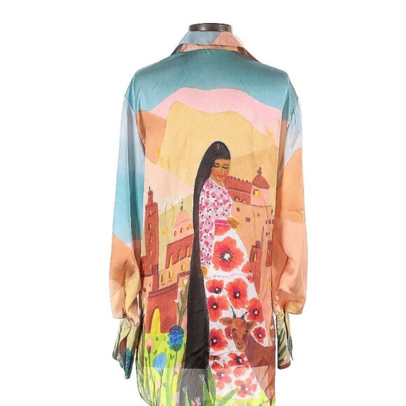 Fe Noel Lady of Imlil Button Front Blouse XS - Picture 4 of 7